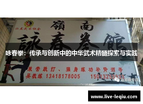 咏春拳：传承与创新中的中华武术精髓探索与实践